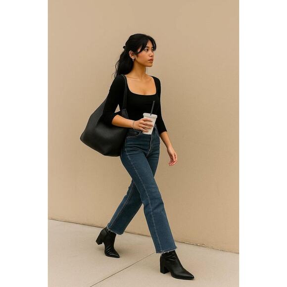 Vintage Coach 4157 Soho Black Leather Buckle Tote | Fall Staple Made in USA EUC - Picture 3 of 12